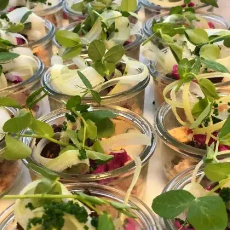 Plateret gastronomisk ret fra Gastro by Bøgh, nummer 3