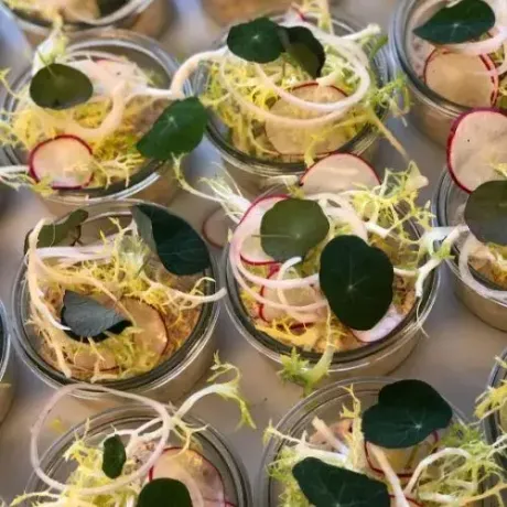 Plateret gastronomisk ret fra Gastro by Bøgh, nummer 13